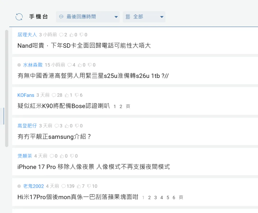 高登论坛帖子中夹杂粤语口语字的讨论